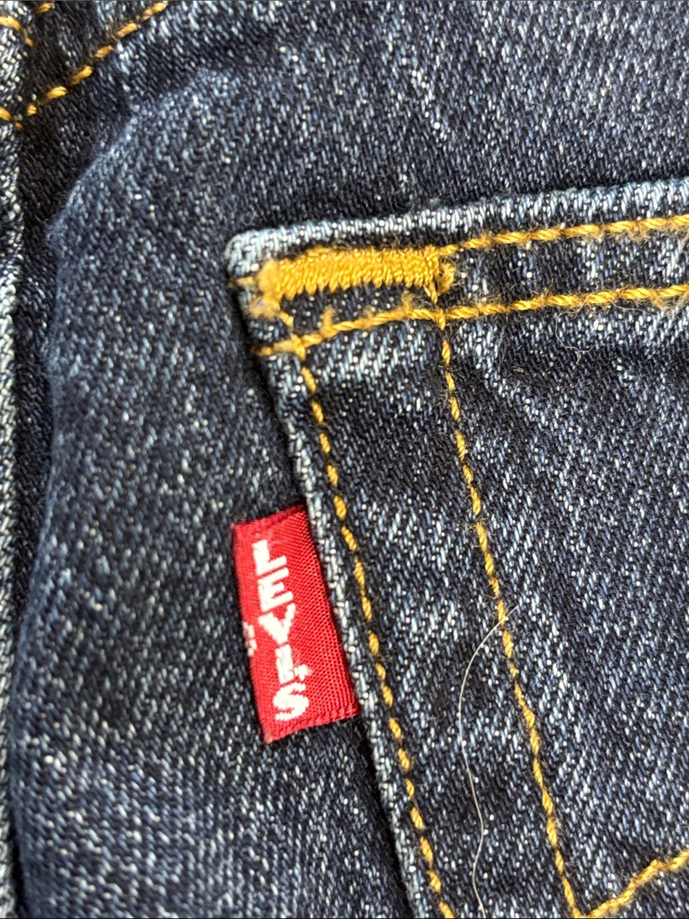 LEVI'S Premium Ribcage Straight Jeans Dark Wash Button Fly NWT Tall 27x34 27 - Picture 8 of 9